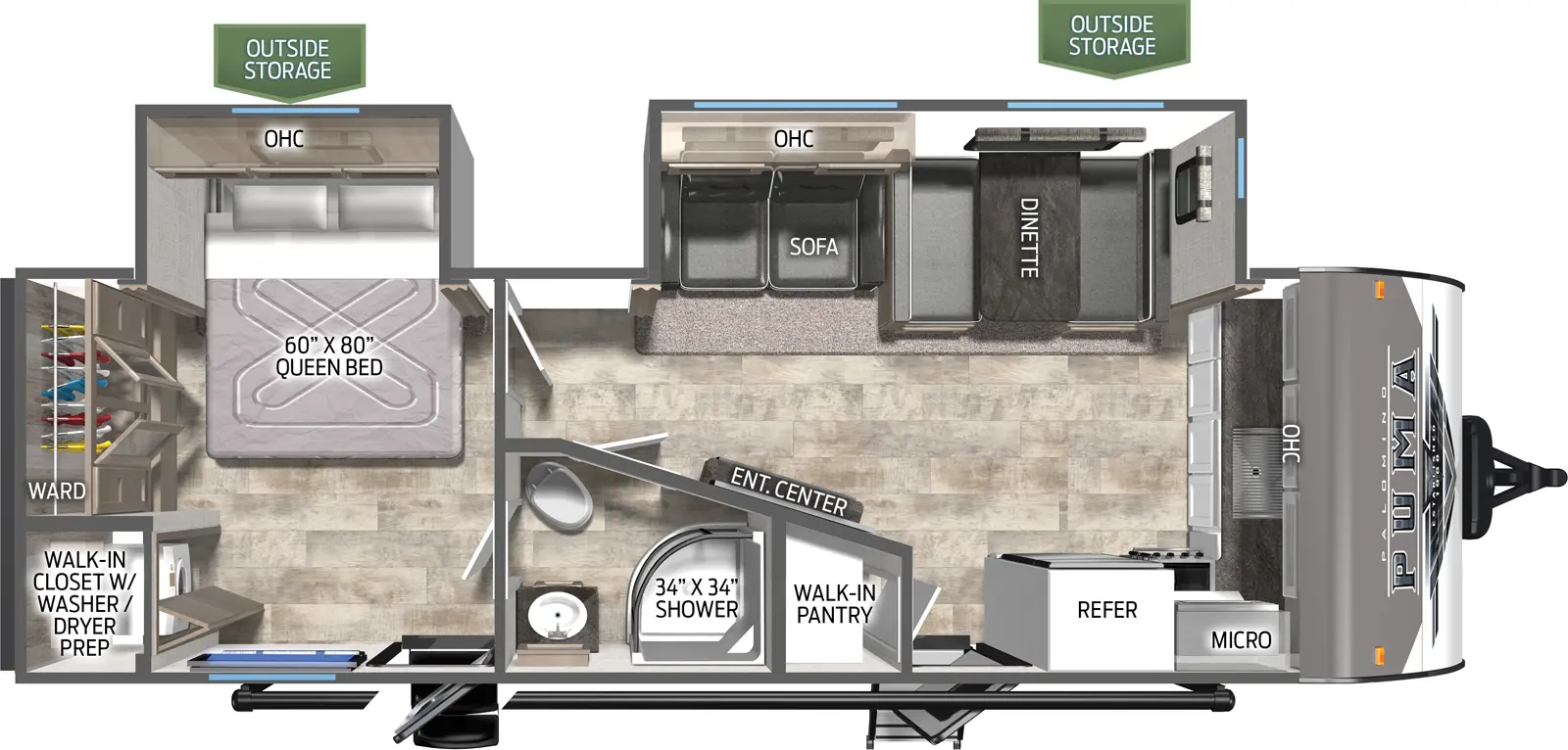 Puma 26FKDS Floorplan